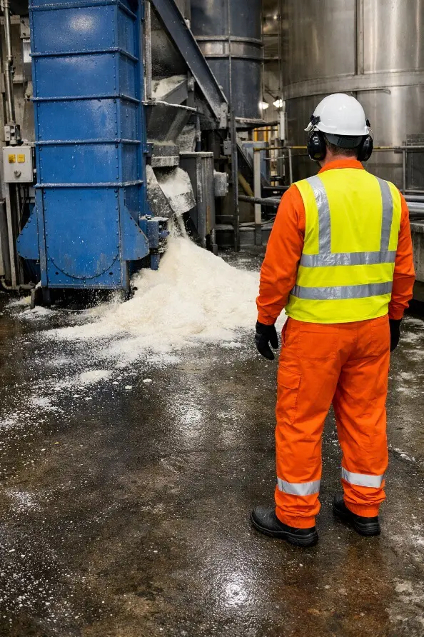 VAZAMENTO AÇUCAR – ELEVADOR DE CANECAS